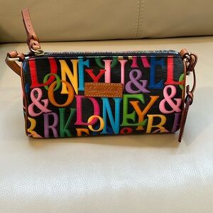 Dooney and Burke. Hand bag. Rainbow colored